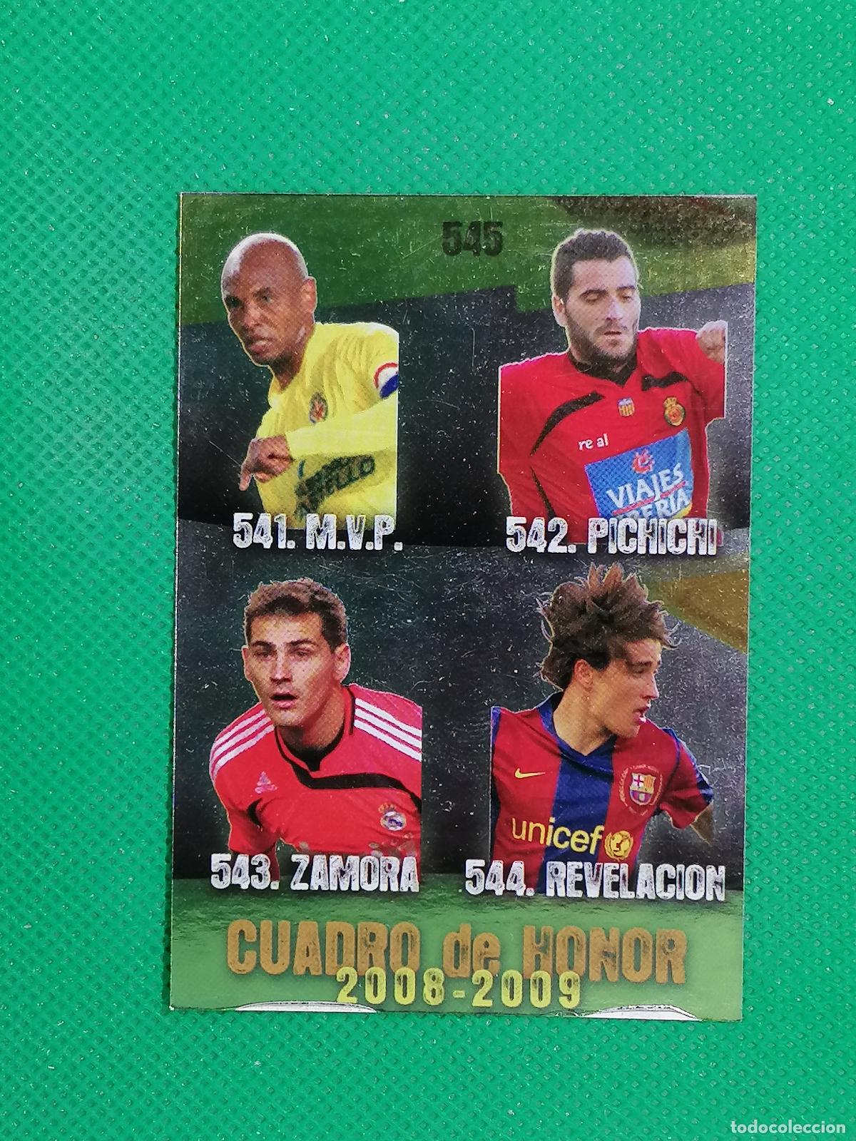 Football Stickers: 545 CUADRO DE HONOR 2008 2009 PUNTAS CUADRADAS ⚽ MUNDICROMO LAS FICHAS DE LA LIGA 08 09 2008 2009 ⚽