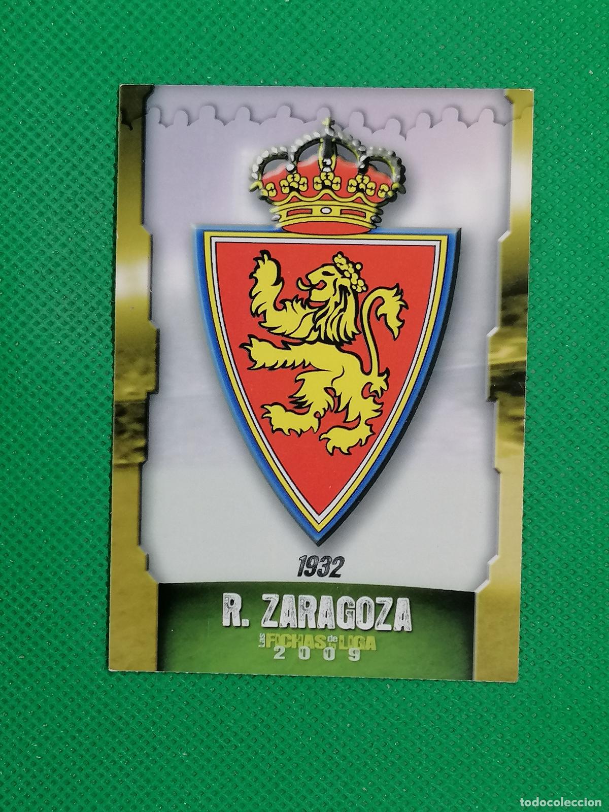 Cromos de f&uacute;tbol: 550 ESCUDO PLANTILLA ZARAGOZA ⚽ MUNDICROMO LAS FICHAS DE LA LIGA 08 09 2008 2009 ⚽