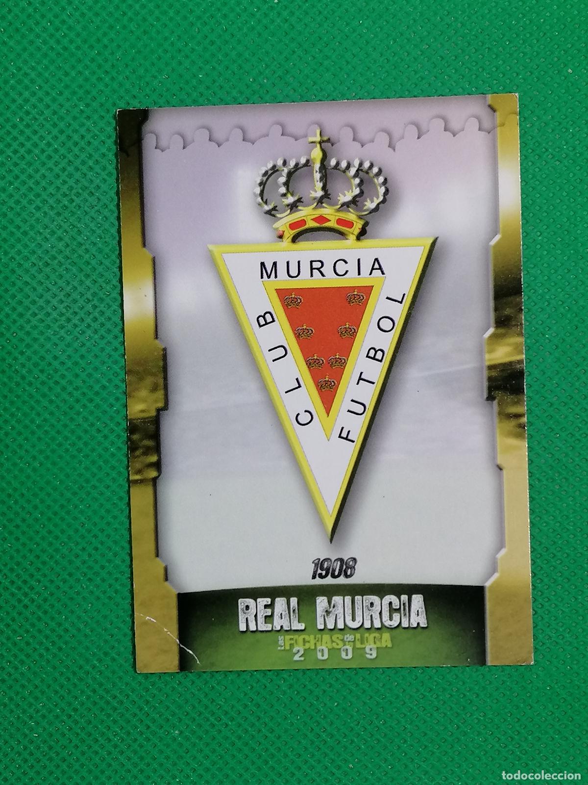 Cromos de f&uacute;tbol: 551 ESCUDO PLANTILLA REAL MURCIA ⚽ MUNDICROMO LAS FICHAS DE LA LIGA 08 09 2008 2009 ⚽