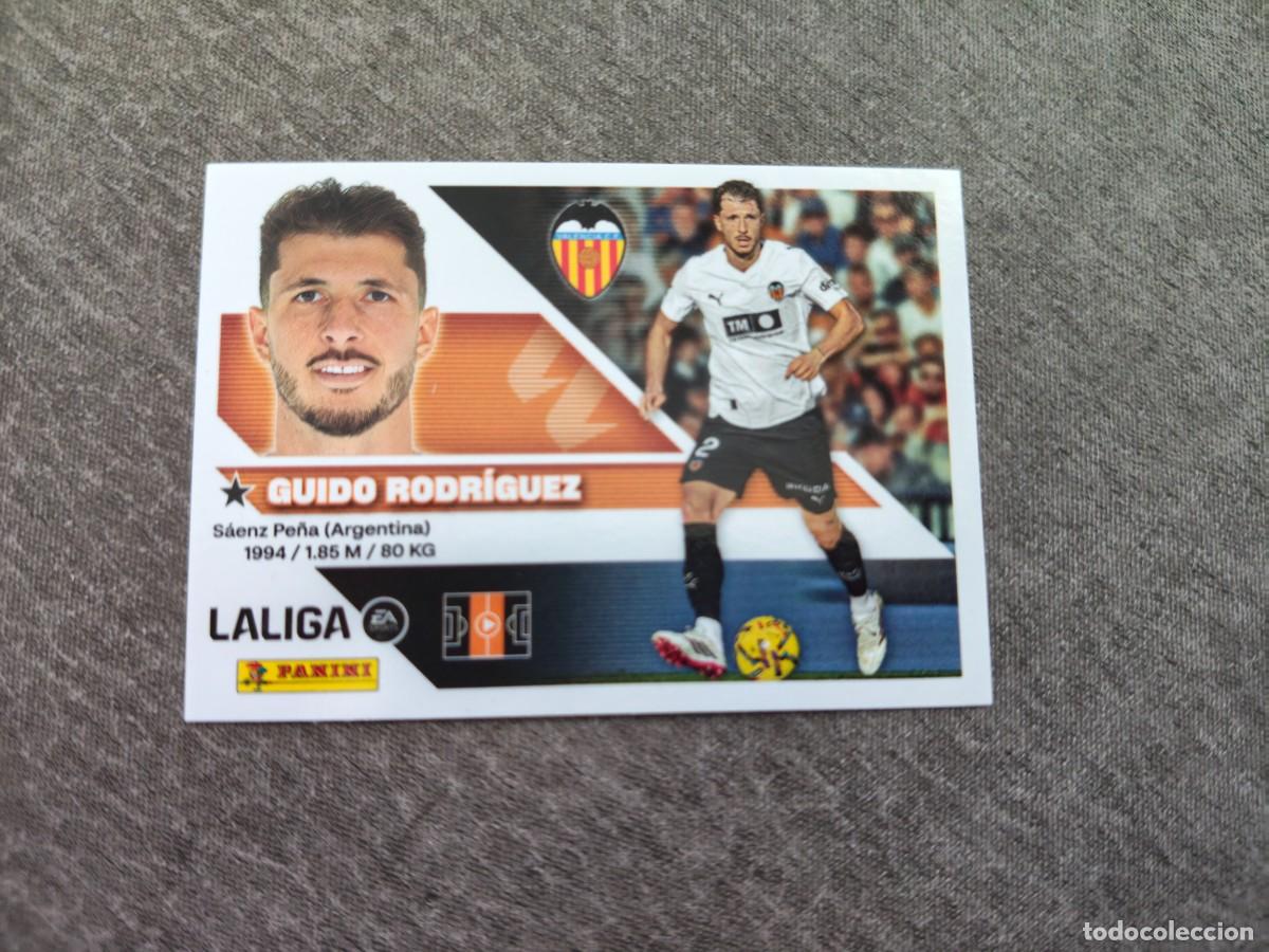 Cromos de f&uacute;tbol: Cromo 12 GUIDO RODR&Iacute;GUEZ VALENCIA CF. Colecci&oacute;n LALIGA F&uacute;tbol 2026-2027 PANINI Nuevo