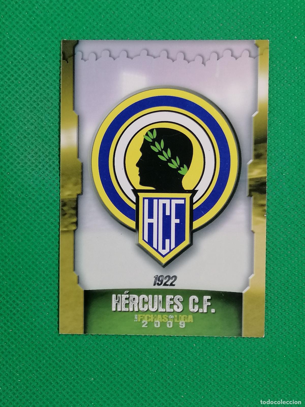 Cromos de f&uacute;tbol: 555 ESCUDO PLANTILLA HERCULES ⚽ MUNDICROMO LAS FICHAS DE LA LIGA 08 09 2008 2009 ⚽