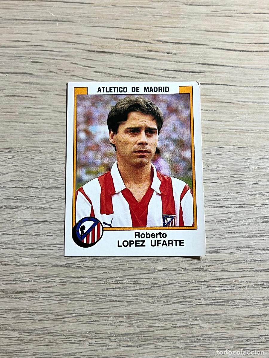 Cromos de f&uacute;tbol: 40 LOPEZ UFARTE ATLETICO DE MADRID LIGA FUTBOL 88 PANINI NUNCA PEGADO SIN PEGAR 1988