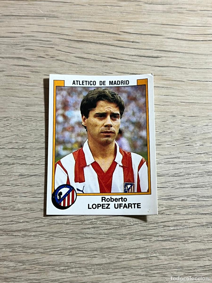 Cromos de f&uacute;tbol: 40 LOPEZ UFARTE ATLETICO DE MADRID LIGA FUTBOL 88 PANINI NUNCA PEGADO SIN PEGAR 1988