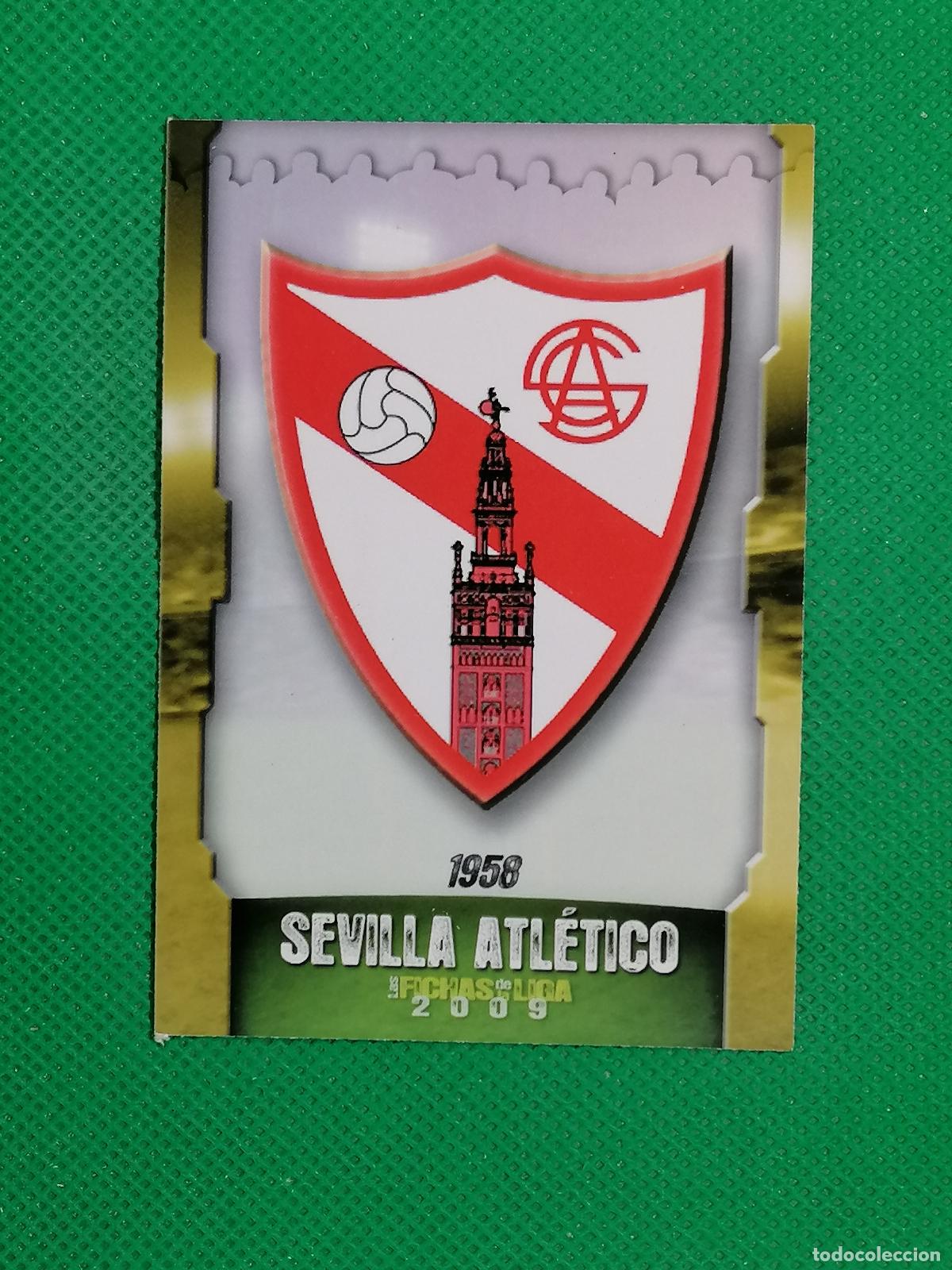 Cromos de f&uacute;tbol: 558 ESCUDO PLANTILLA SEVILLA ATLETICO ⚽ MUNDICROMO LAS FICHAS DE LA LIGA 08 09 2008 2009 ⚽