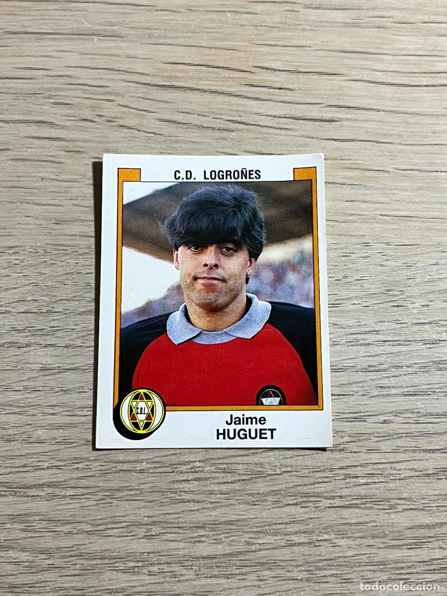 Cromos de f&uacute;tbol: 159 HUGUET LOGRO&Ntilde;ES LIGA FUTBOL 88 PANINI NUNCA PEGADO SIN PEGAR 1988