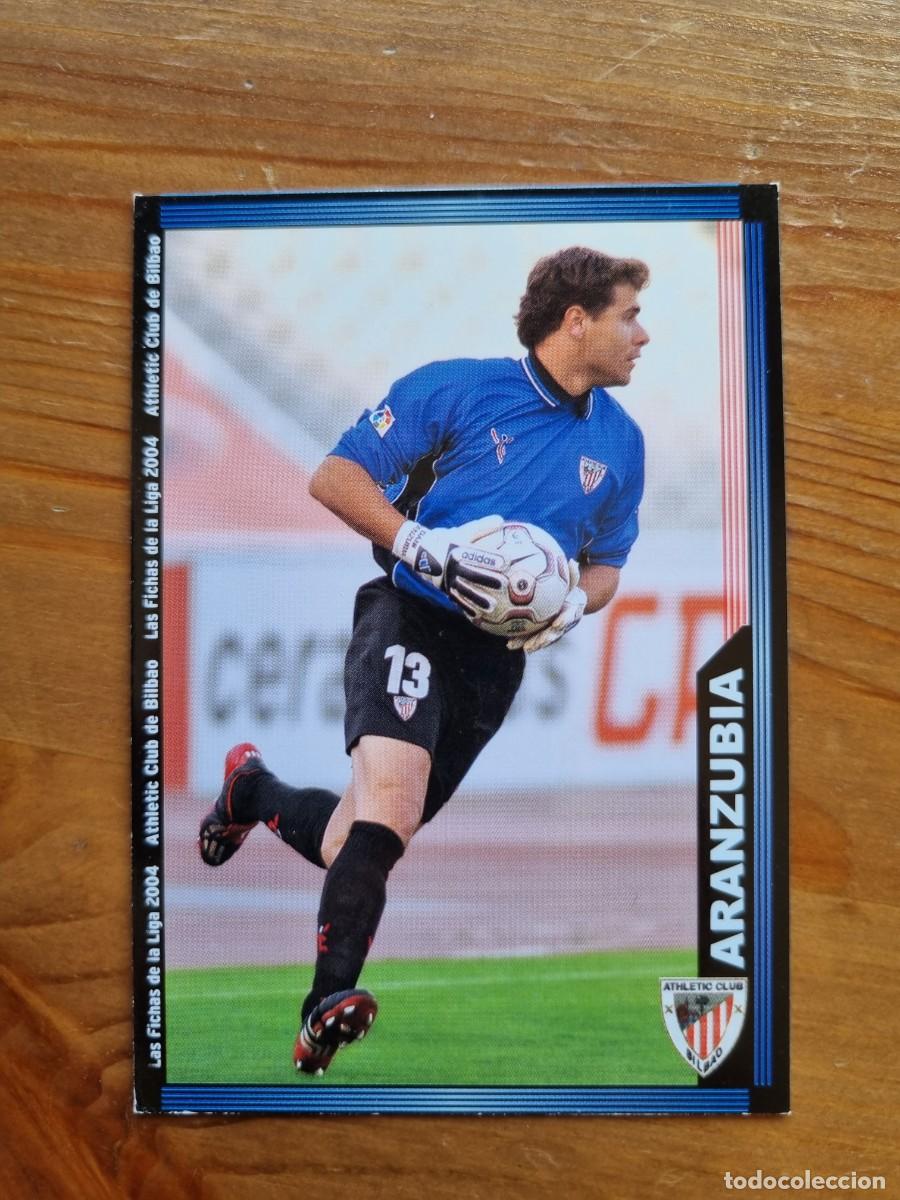 Cromos de f&uacute;tbol: 166 ARANZUBIA (Athletic Club de Bilbao). Las Fichas de la Liga 2003 2004 03 04 (Mundicromo)