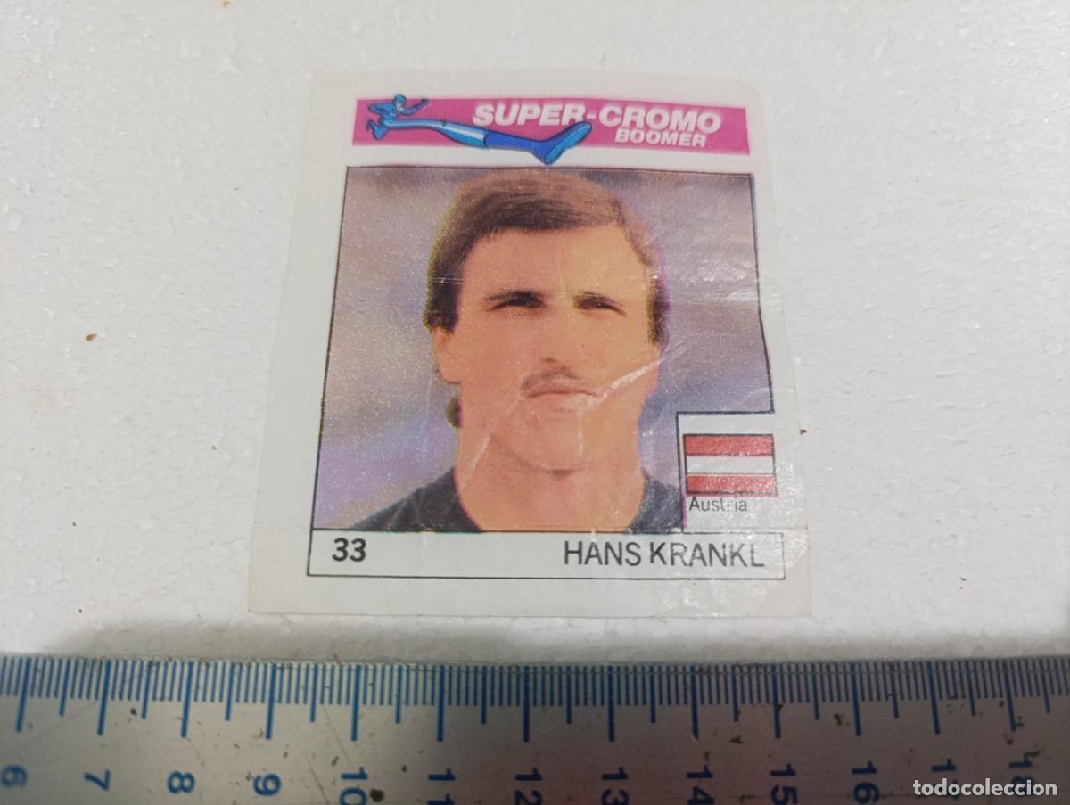 Fu&szlig;ball-Sticker: CROMO - HANS KRANKL - CHICLES BOOMER FUTBOL A&Ntilde;OS 80