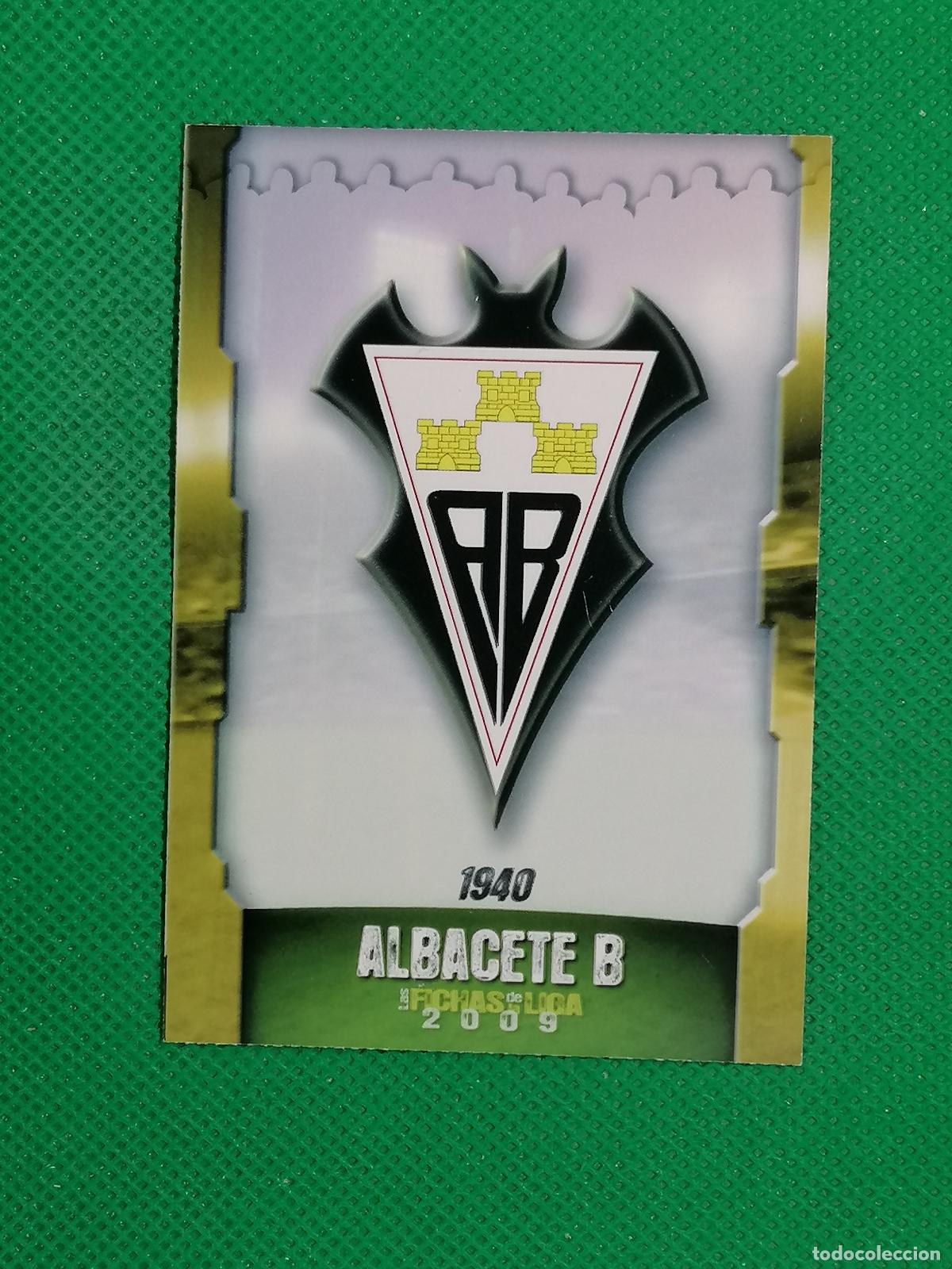 Cromos de Futebol: 561 ESCUDO PLANTILLA ALBACETE B ⚽ MUNDICROMO LAS FICHAS DE LA LIGA 08 09 2008 2009 ⚽