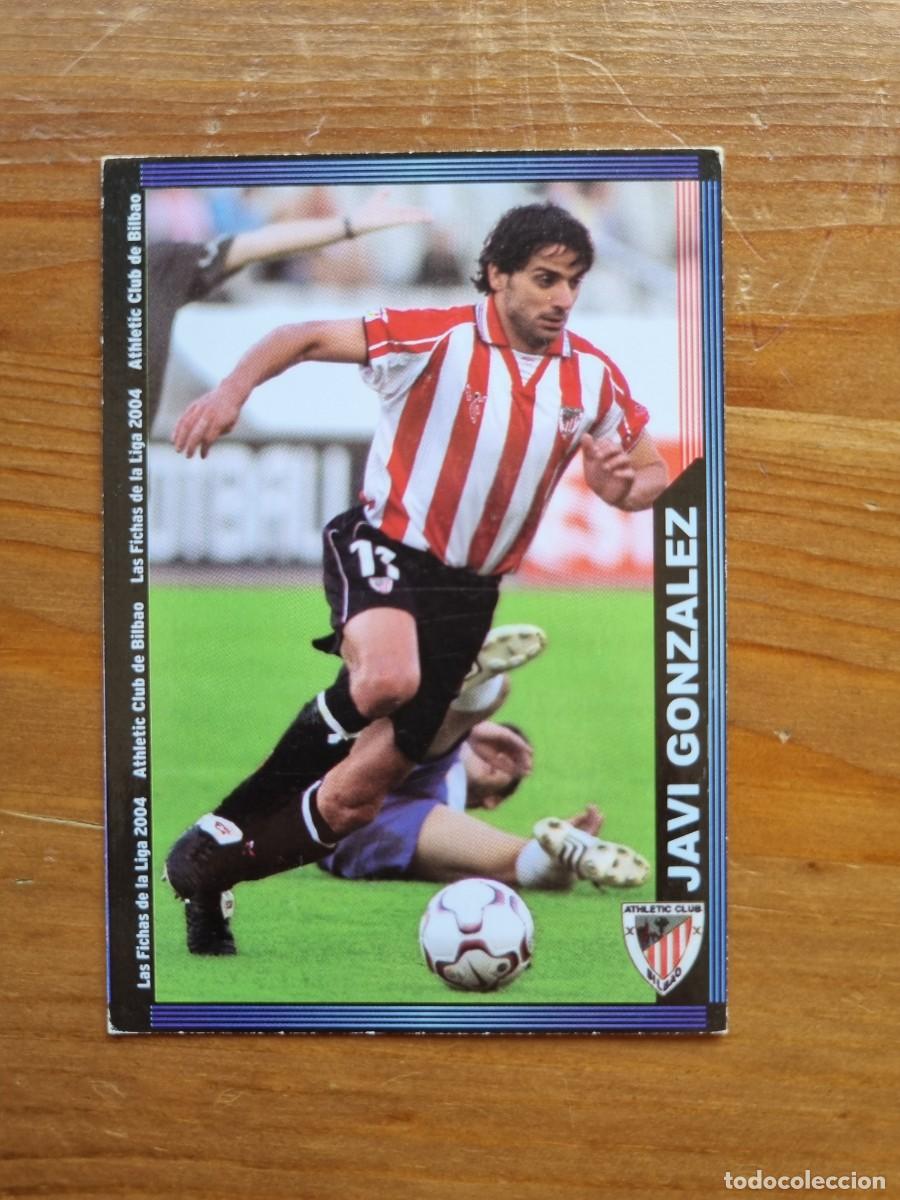 Fu&szlig;ball-Sticker: 171 JAVI GONZ&Aacute;LEZ (Athletic Club de Bilbao). Las Fichas de la Liga 2003 2004 03 04 (Mundicromo)