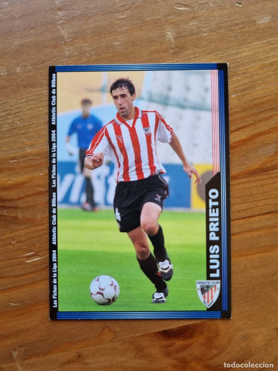 Fu&szlig;ball-Sticker: 173 LUIS PRIETO (Athletic Club de Bilbao). Las Fichas de la Liga 2003 2004 03 04 (Mundicromo)
