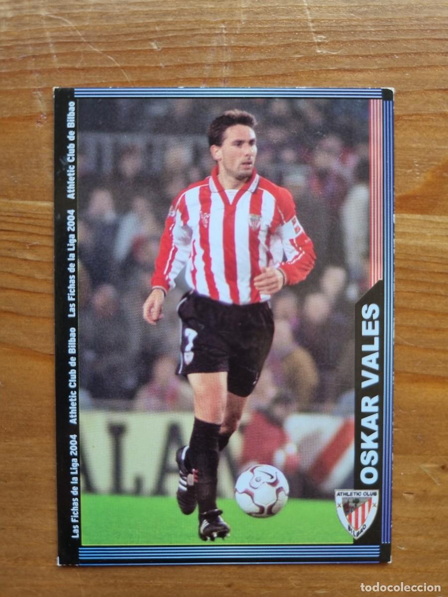 Fu&szlig;ball-Sticker: 174 OSKAR VALES (Athletic Club de Bilbao). Las Fichas de la Liga 2003 2004 03 04 (Mundicromo)