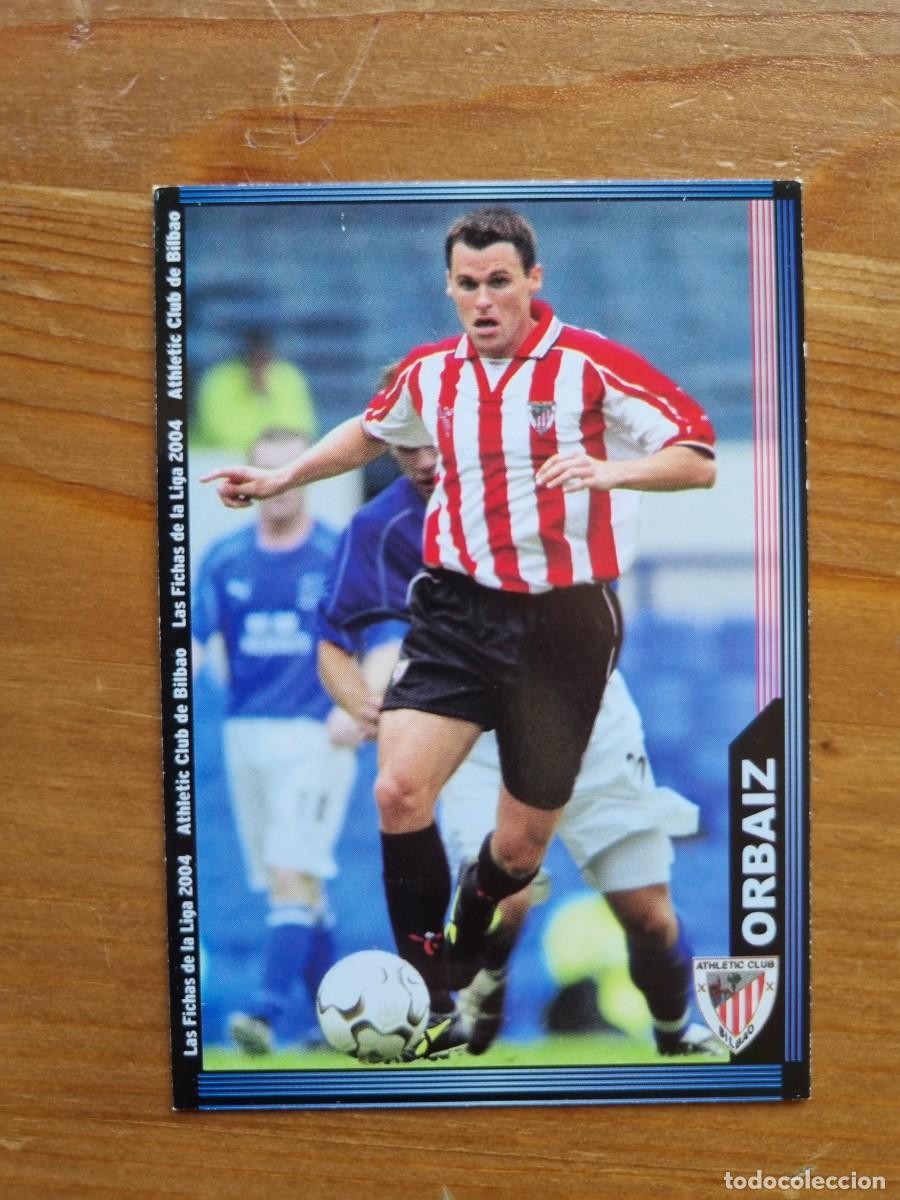 Figurine di Calcio: 177 ORBAIZ (Athletic Club de Bilbao). Las Fichas de la Liga 2003 2004 03 04 (Mundicromo)