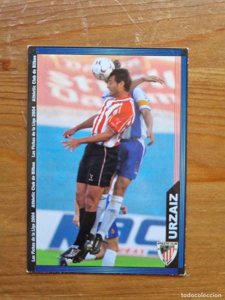 Figurine di Calcio: 182 URZAIZ (Athletic Club de Bilbao). Las Fichas de la Liga 2003 2004 03 04 (Mundicromo)