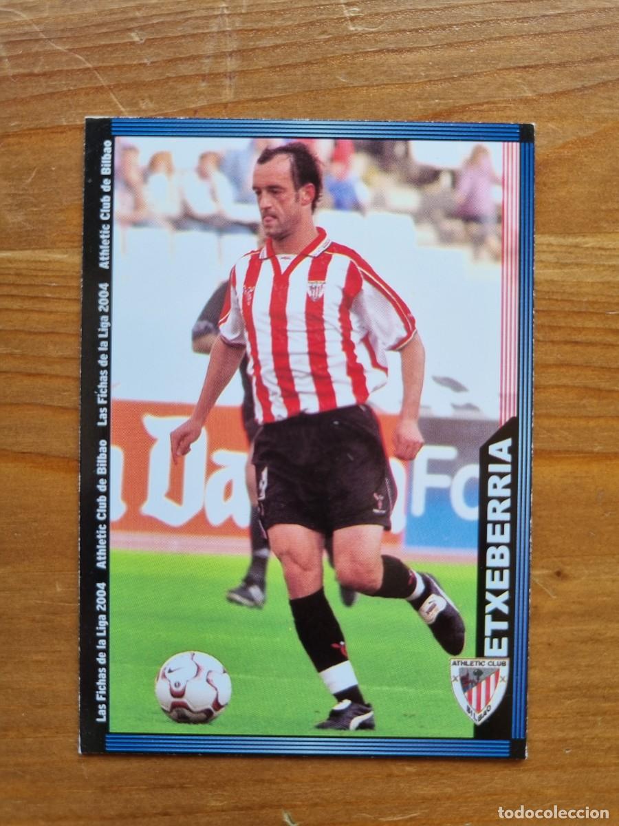 Figurine di Calcio: 183 ETXEBERRIA (Athletic Club de Bilbao). Las Fichas de la Liga 2003 2004 03 04 (Mundicromo)