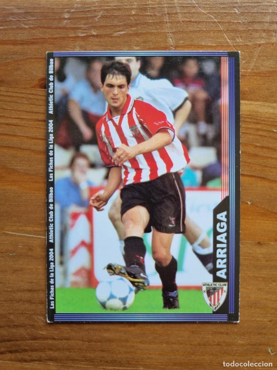 Figurine di Calcio: 184 ARRIAGA (Athletic Club de Bilbao). Las Fichas de la Liga 2003 2004 03 04 (Mundicromo)