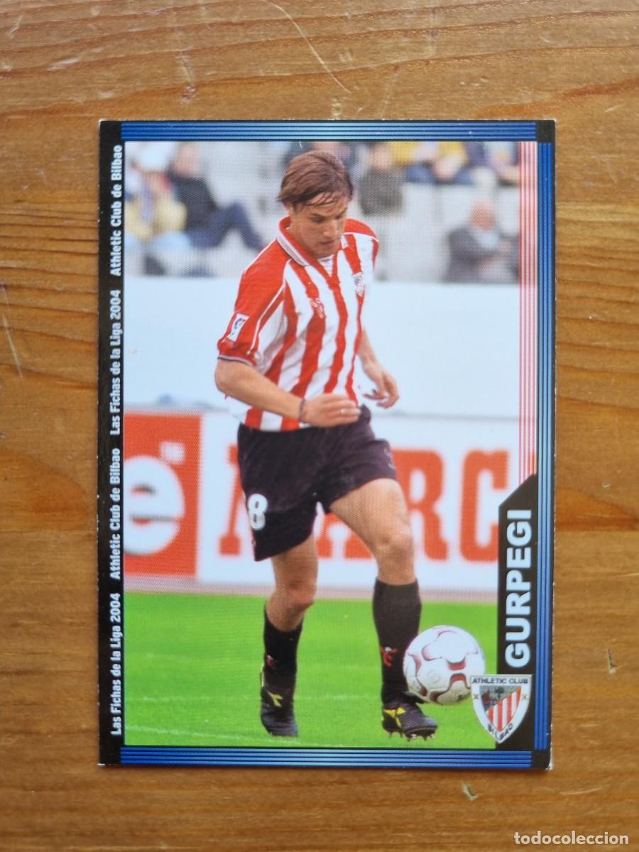 Cromos de f&uacute;tbol: 185 GURPEGI (Athletic Club de Bilbao). Las Fichas de la Liga 2003 2004 03 04 (Mundicromo)