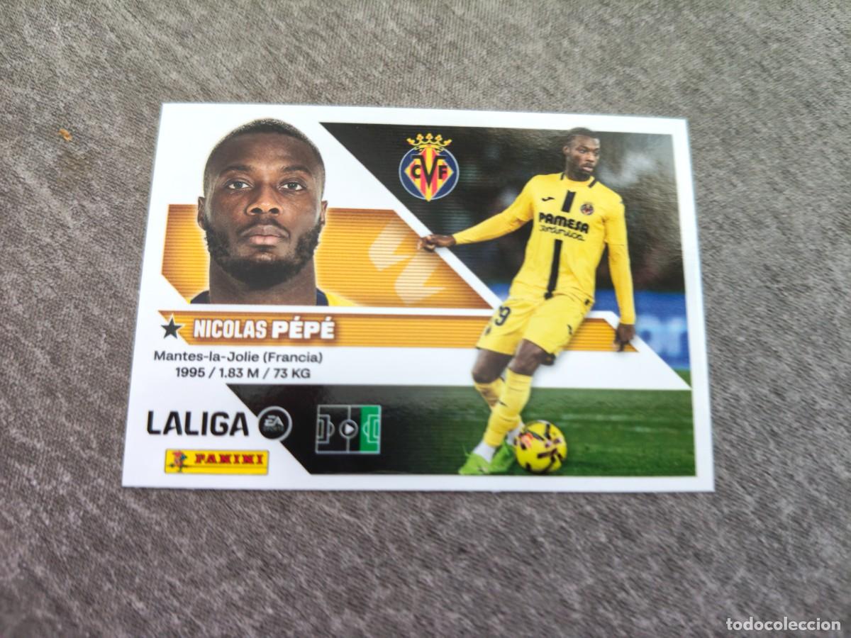 Cromos de f&uacute;tbol: Cromo 18 NICOL&Aacute;S P&Eacute;P&Eacute; VILLARREAL CF. Colecci&oacute;n LALIGA F&uacute;tbol 2026-2027 PANINI Nuevo