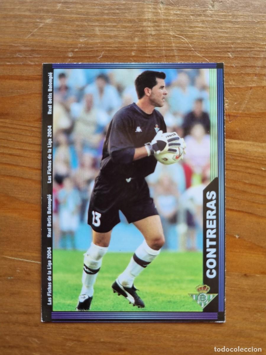 Cromos de f&uacute;tbol: 194 CONTRERAS (Real Betis). Las Fichas de la Liga 2003 2004 03 04 (Mundicromo)