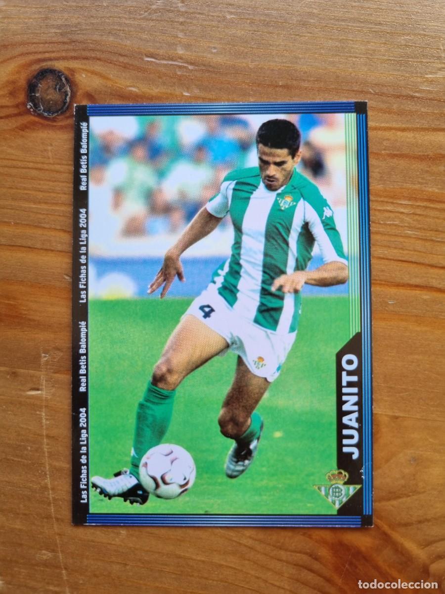 Cromos de f&uacute;tbol: 195 JUANITO (Real Betis). Las Fichas de la Liga 2003 2004 03 04 (Mundicromo)