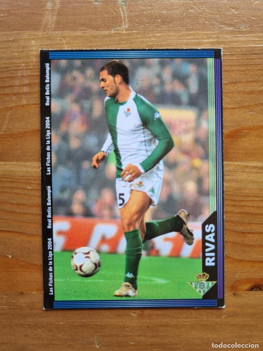 Cromos de f&uacute;tbol: 196 RIVAS (Real Betis). Las Fichas de la Liga 2003 2004 03 04 (Mundicromo)