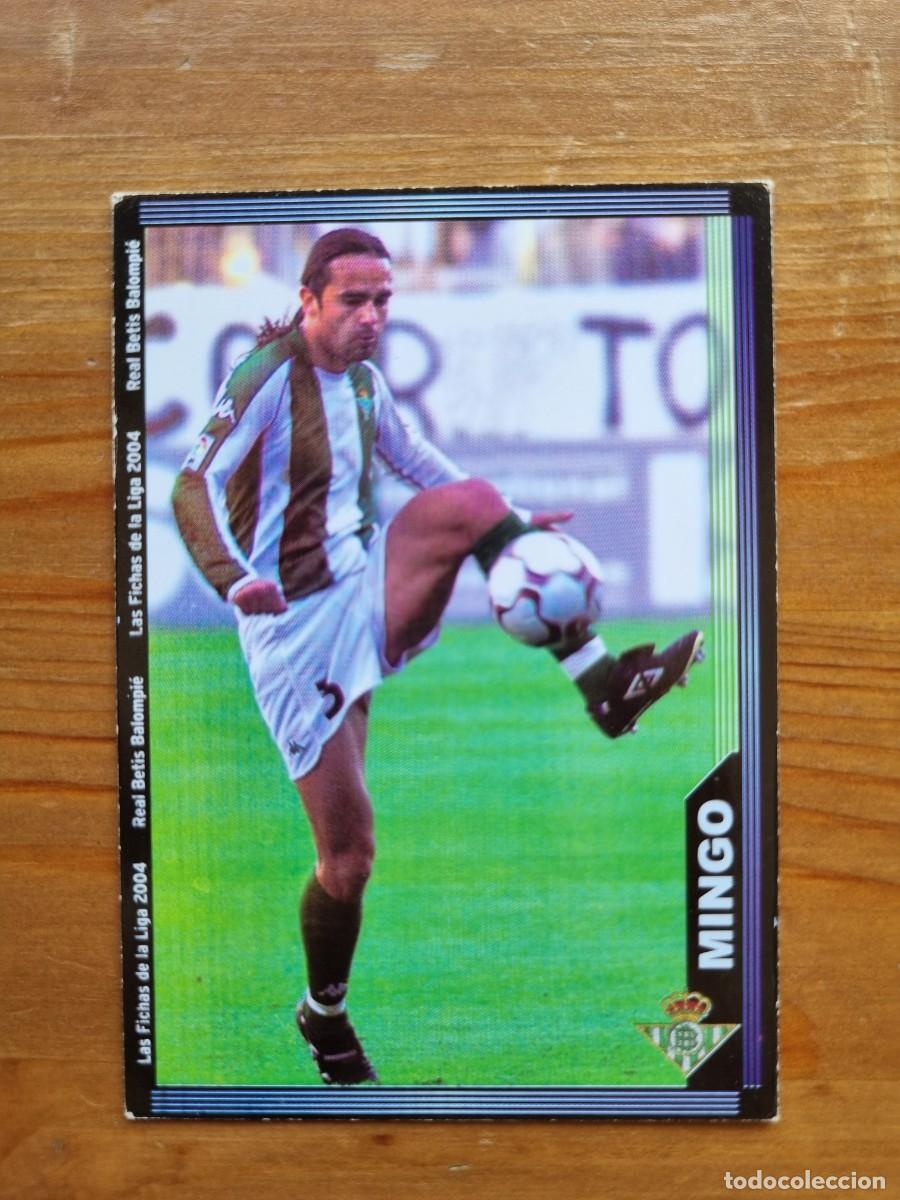 Cromos de f&uacute;tbol: 199 MINGO (Real Betis). Las Fichas de la Liga 2003 2004 03 04 (Mundicromo)