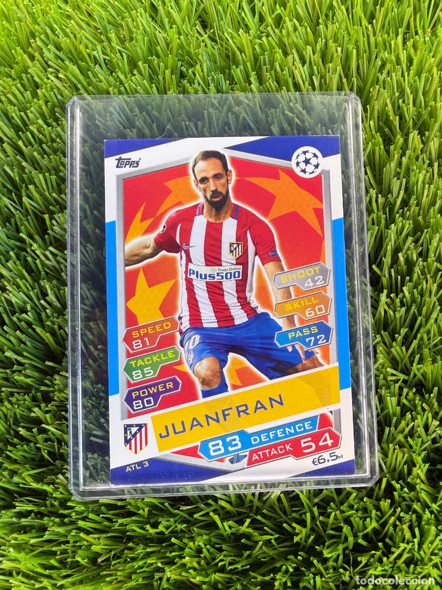 Cromos de f&uacute;tbol: N&ordm; ATL3 Juanfran Atl&eacute;tico de Madrid Match Attax 16 17