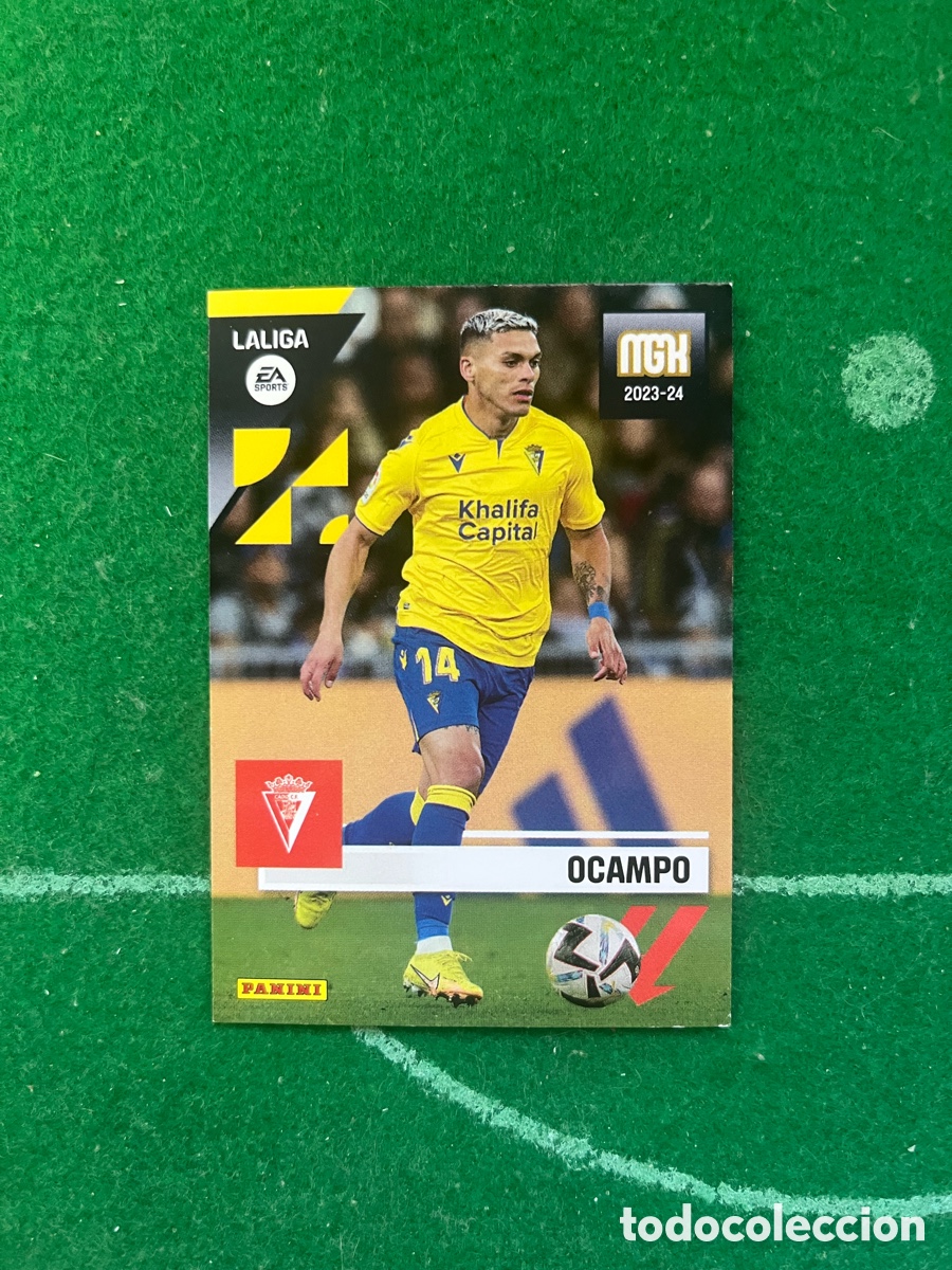 Cromos de f&uacute;tbol: 140 OCAMPO C&Aacute;DIZ MEGACRACKS 2023 2024 PANINI