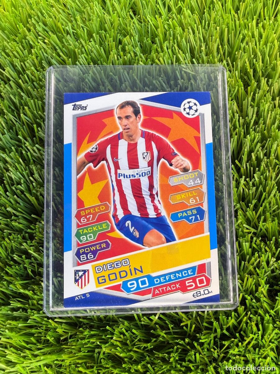 Cromos de f&uacute;tbol: N&ordm; ATL5 Diego God&iacute;n Atl&eacute;tico de Madrid Match Attax 16 17