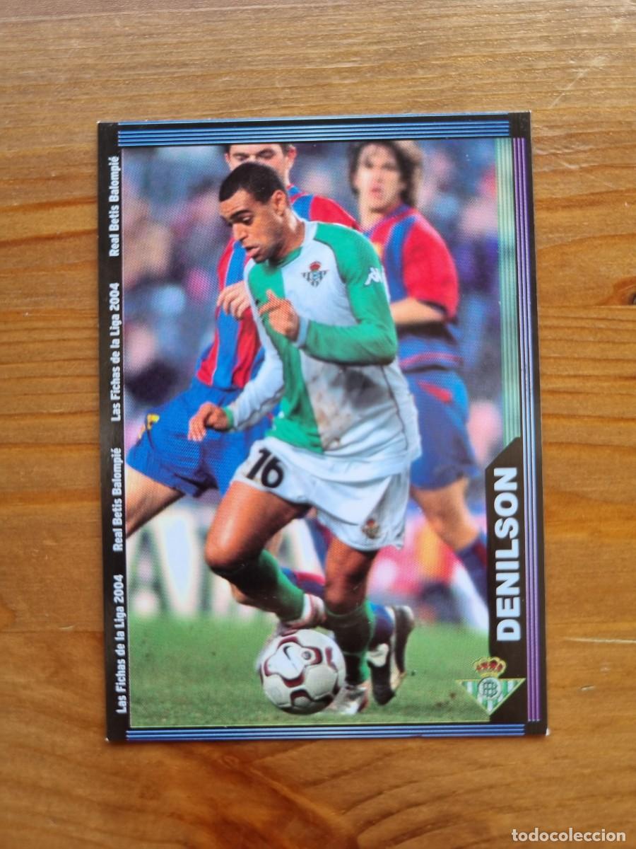 Cromos de f&uacute;tbol: 208 DENILSON (Real Betis). Las Fichas de la Liga 2003 2004 03 04 (Mundicromo)