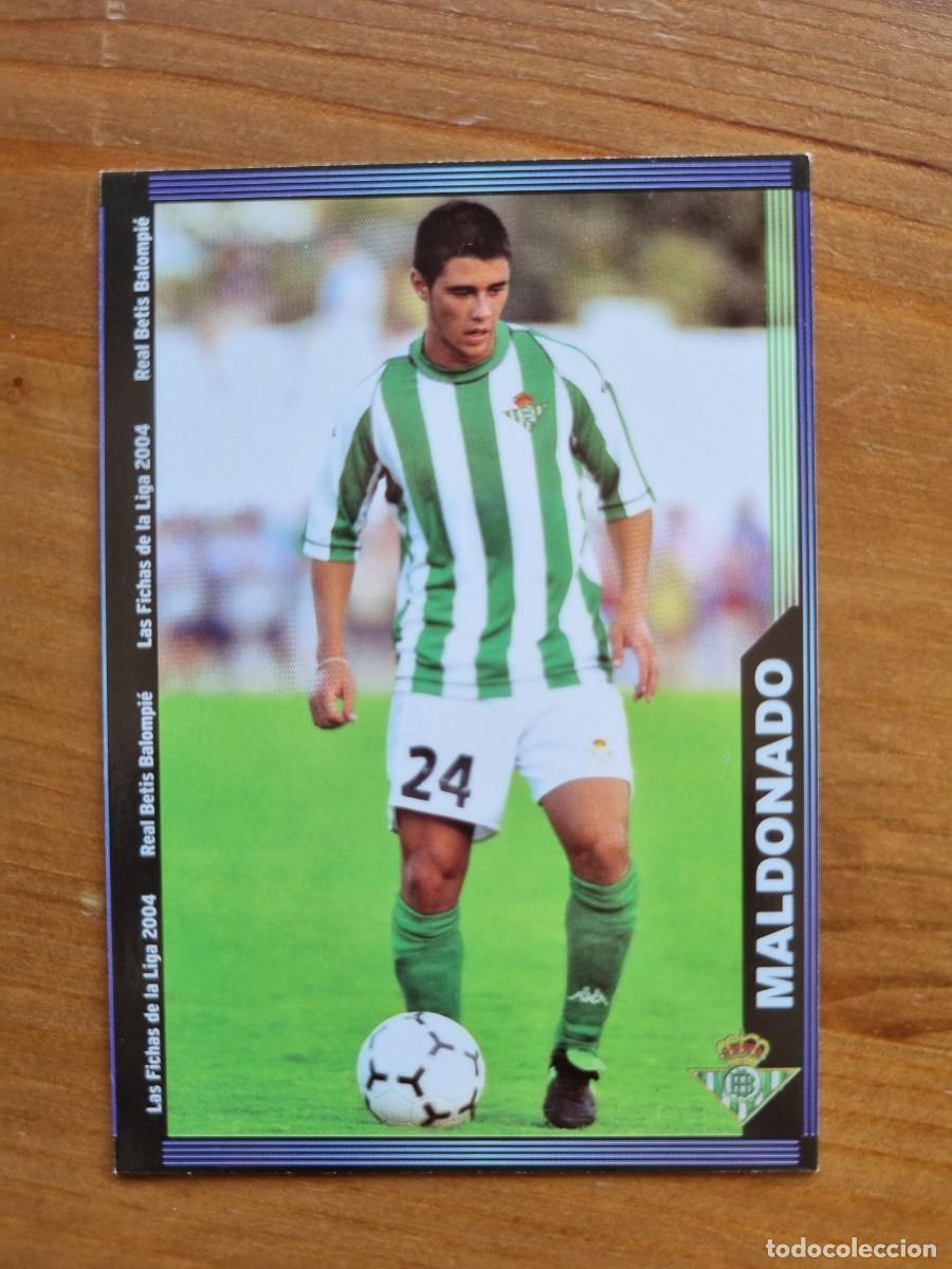 Cromos de f&uacute;tbol: 212 MALDONADO (Real Betis). Las Fichas de la Liga 2003 2004 03 04 (Mundicromo)