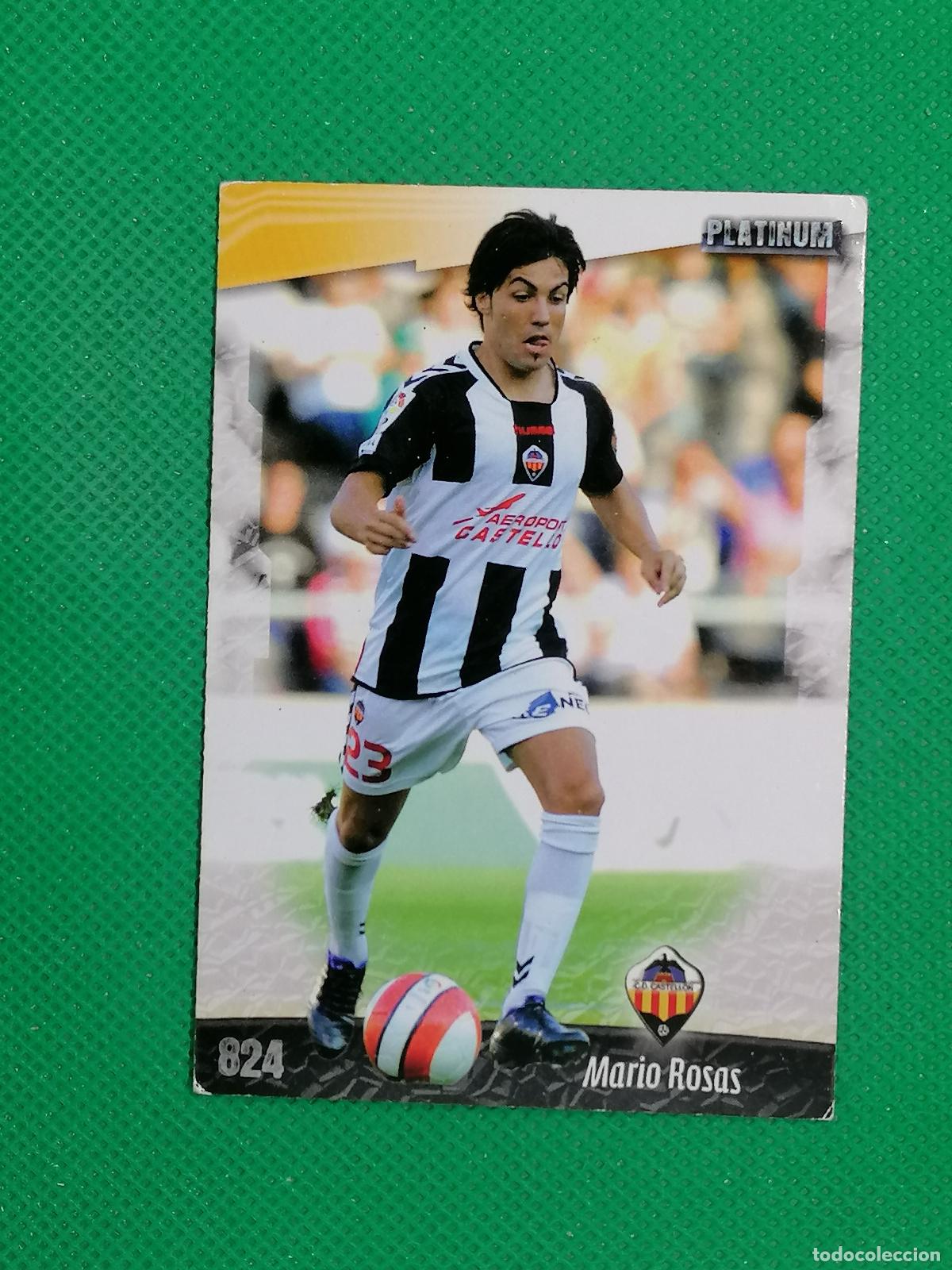 Cromos de f&uacute;tbol: 824 MARIO ROSAS CASTELLON PLATINUM ⚽ MUNDICROMO LAS FICHAS DE LA LIGA 08 09 2008 2009 ⚽