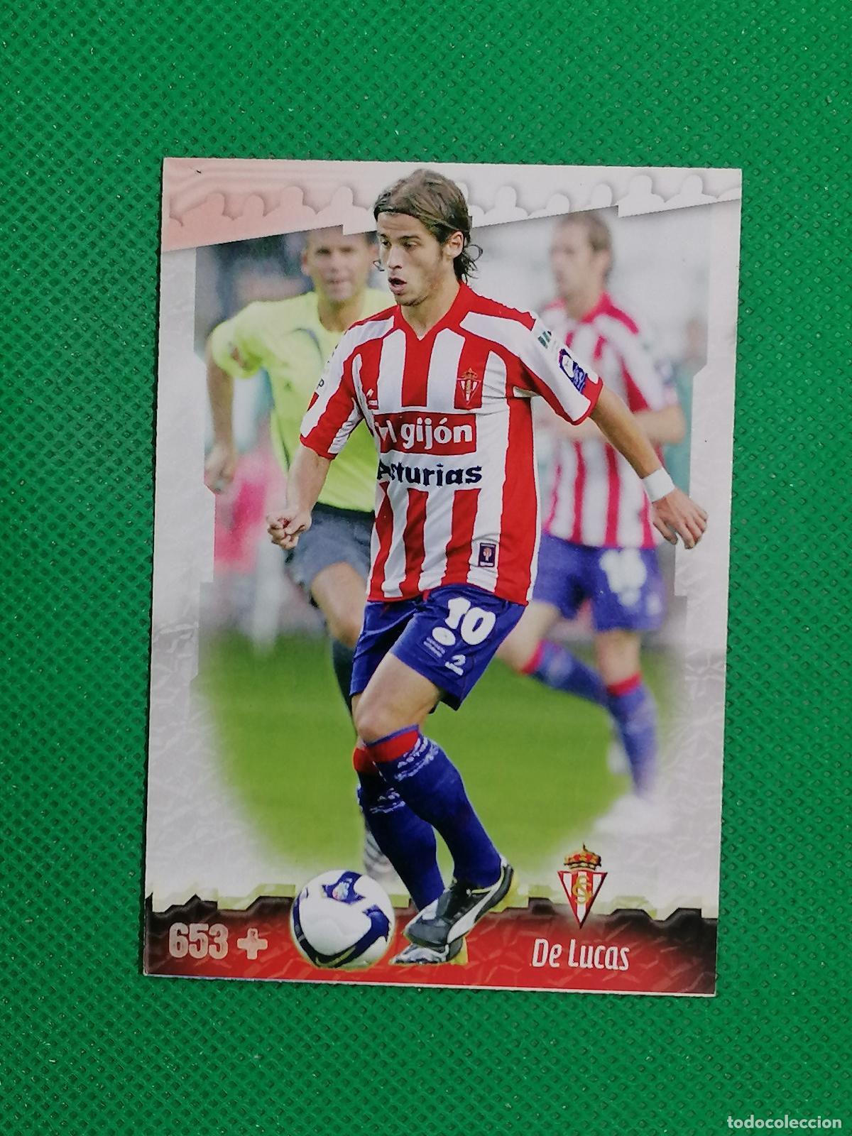 Cromos de f&uacute;tbol: 653 + DE LUCAS SPORTING GIJON ⚽ MUNDICROMO LAS FICHAS DE LA LIGA 08 09 2008 2009 ⚽