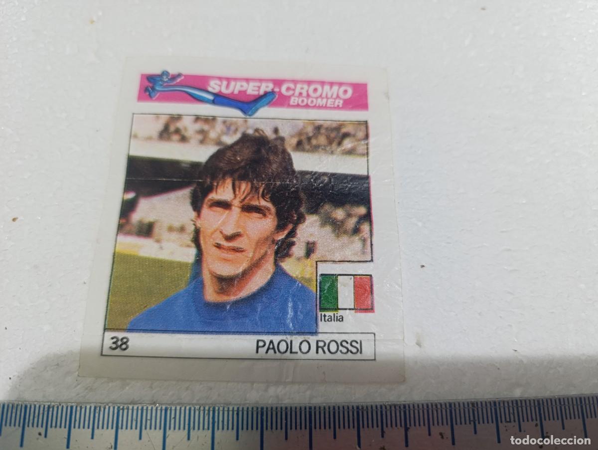Cromos de f&uacute;tbol: CROMO - PAOLO ROSSI - CHICLES BOOMER FUTBOL A&Ntilde;OS 80