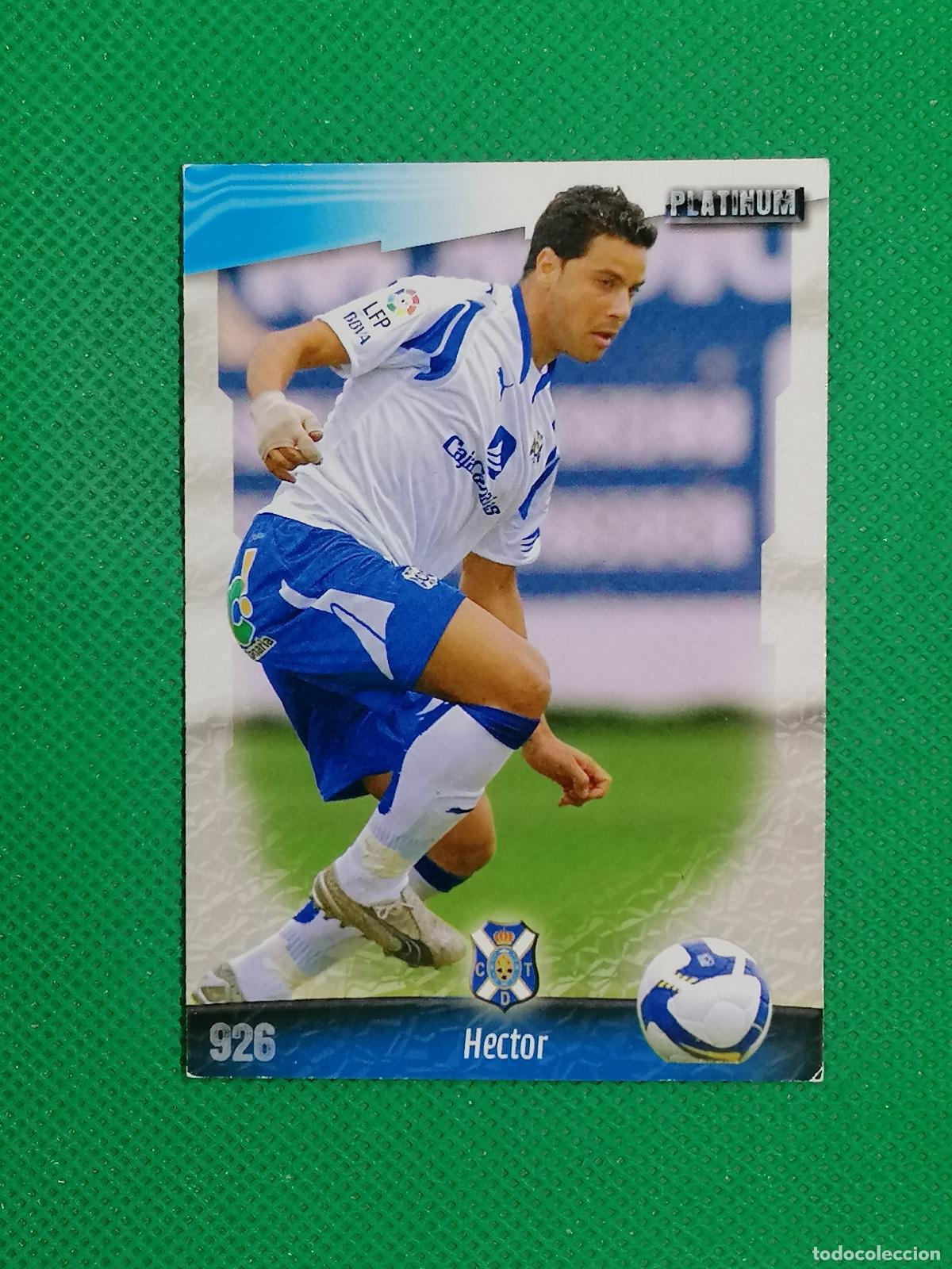 Cromos de f&uacute;tbol: 926 HECTOR TENERIFE PLATINUM ⚽ MUNDICROMO LAS FICHAS DE LA LIGA 08 09 2008 2009 ⚽