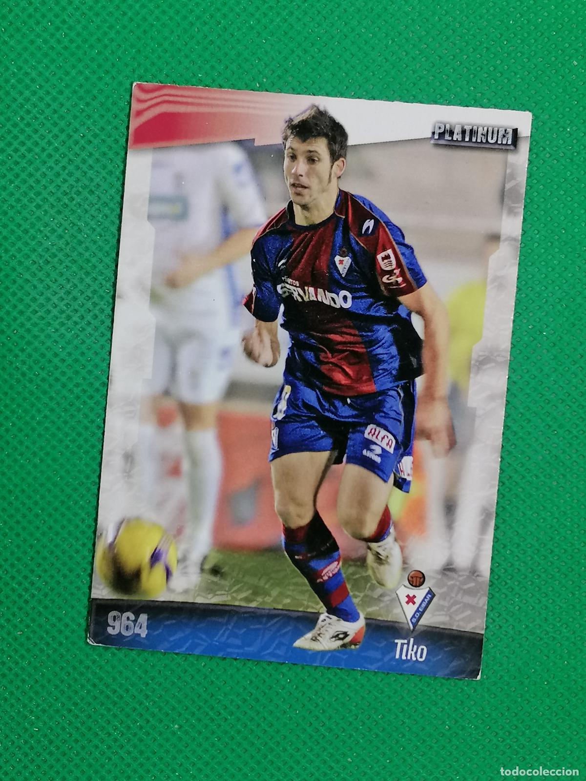 Cromos de f&uacute;tbol: 964 TIKO EIBAR PLATINUM ⚽ MUNDICROMO LAS FICHAS DE LA LIGA 08 09 2008 2009 ⚽