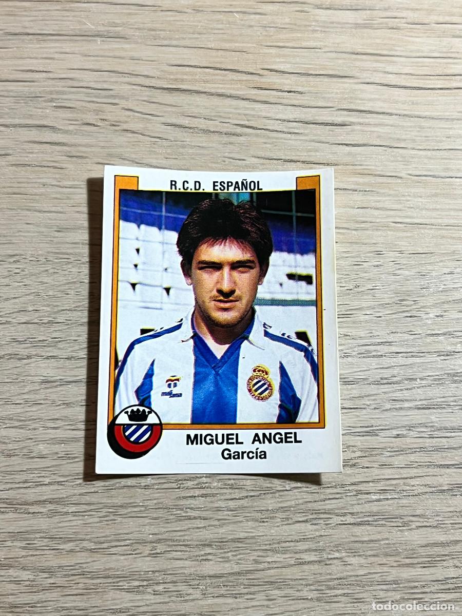 Cromos de f&uacute;tbol: 123 MIGUEL ANGEL ESPA&Ntilde;OL LIGA FUTBOL 88 PANINI NUNCA PEGADO SIN PEGAR 1988