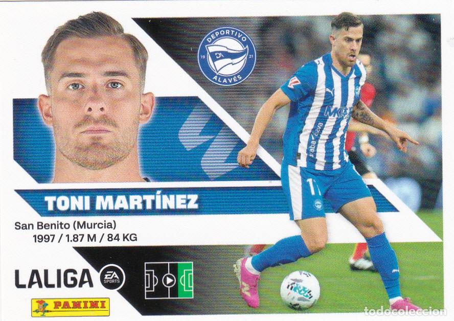 Cromos de f&uacute;tbol: ESTE 2026-27 * TONI MART&Iacute;NEZ * N&ordm; 19 - DEL ALAV&Eacute;S (NUEVO DE SOBRE) (A-20)