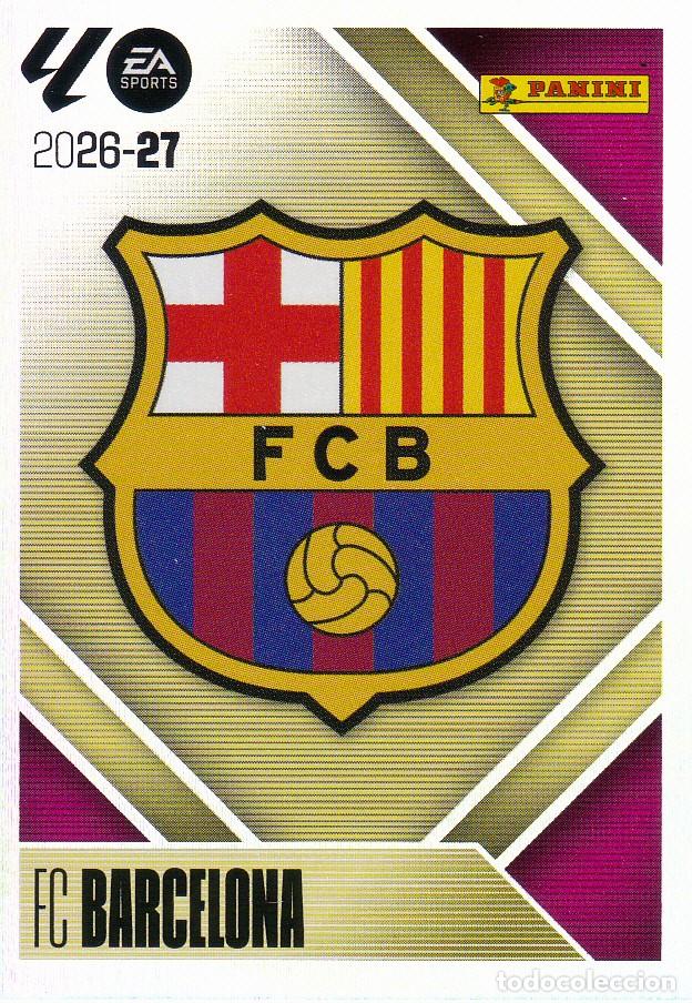 Cromos de f&uacute;tbol: ESTE 2026-27 * ESCUDO * N&ordm; 1 - DEL BARCELONA (NUEVO DE SOBRE) (A-20)