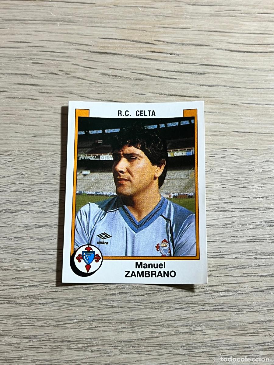 Cromos de f&uacute;tbol: 112 ZAMBRANO CELTA LIGA FUTBOL 88 PANINI NUNCA PEGADO SIN PEGAR 1988