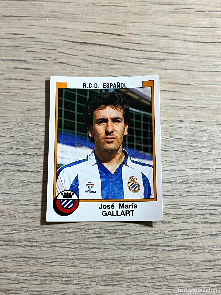 Cromos de f&uacute;tbol: 124 GALLART ESPA&Ntilde;OL LIGA FUTBOL 88 PANINI NUNCA PEGADO SIN PEGAR 1988