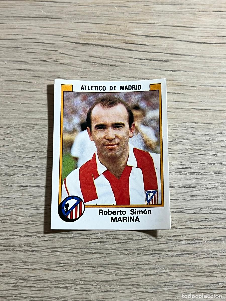 Cromos de f&uacute;tbol: 36 MARINA ATLETICO DE MADRID LIGA FUTBOL 88 PANINI NUNCA PEGADO SIN PEGAR 1988