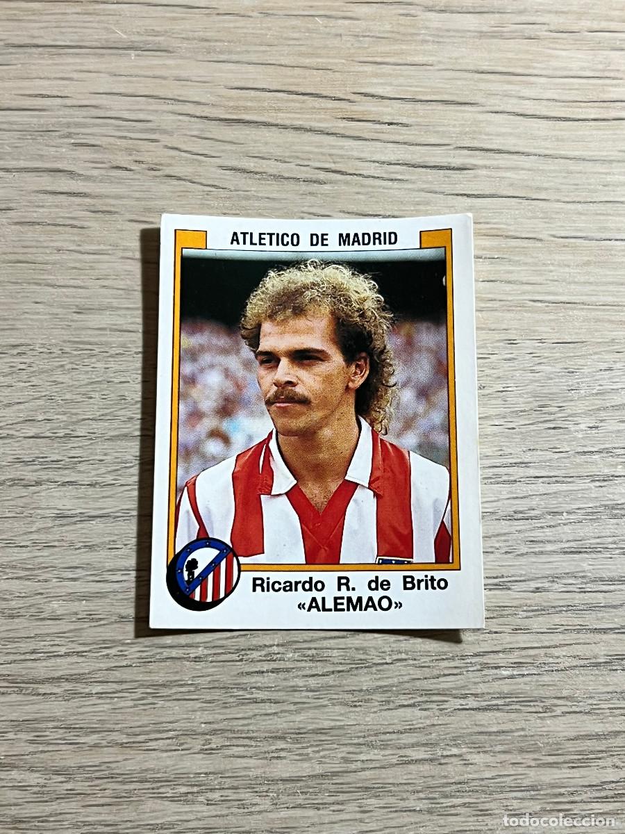 Cromos de f&uacute;tbol: 34 ALEMAO ATLETICO DE MADRID LIGA FUTBOL 88 PANINI NUNCA PEGADO SIN PEGAR 1988