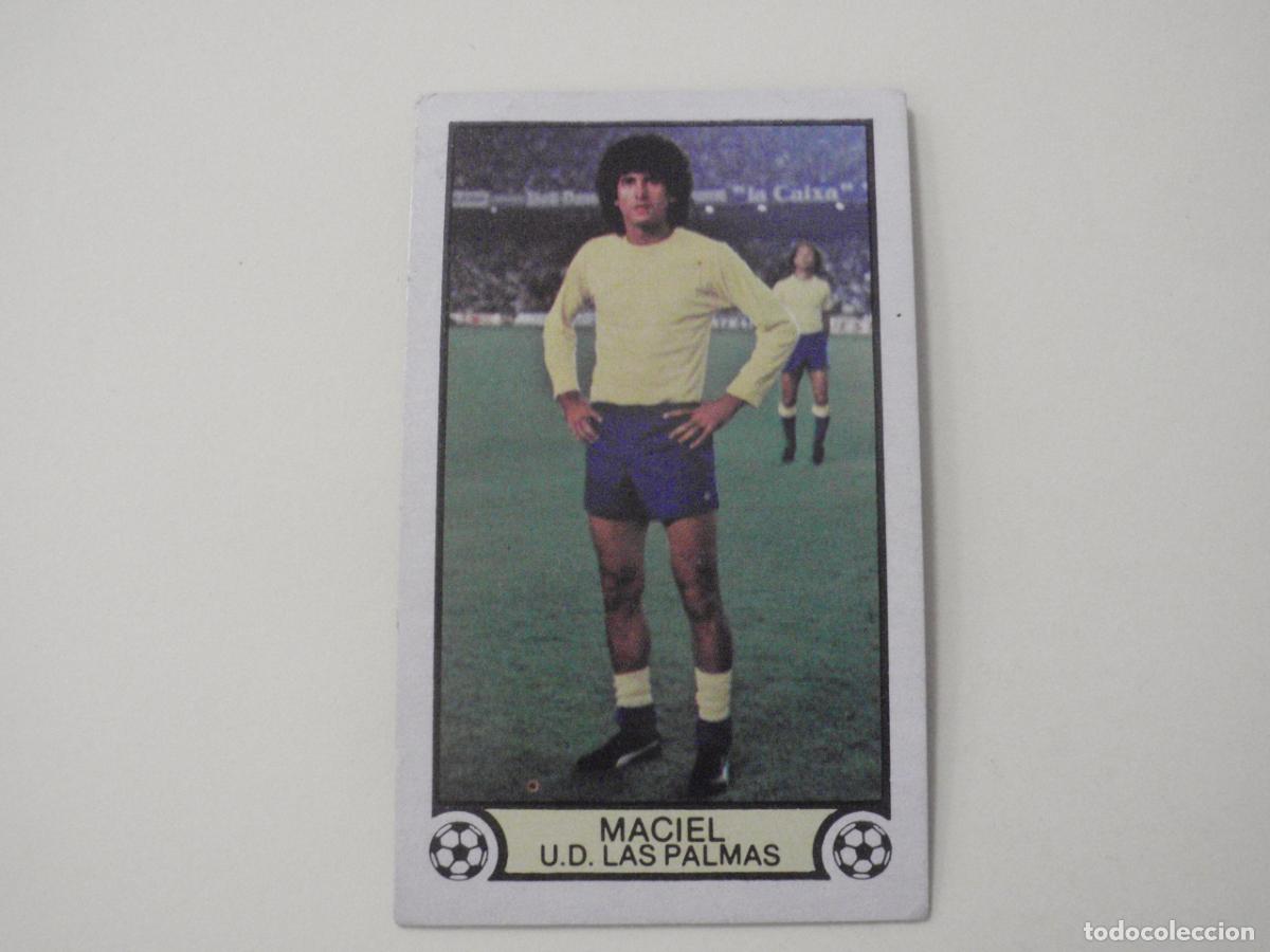 Cromos de f&uacute;tbol: Cromo futbol MACIEL - Las Palmas. LIGA EDICIONES ESTE 1979 1980. 79 80