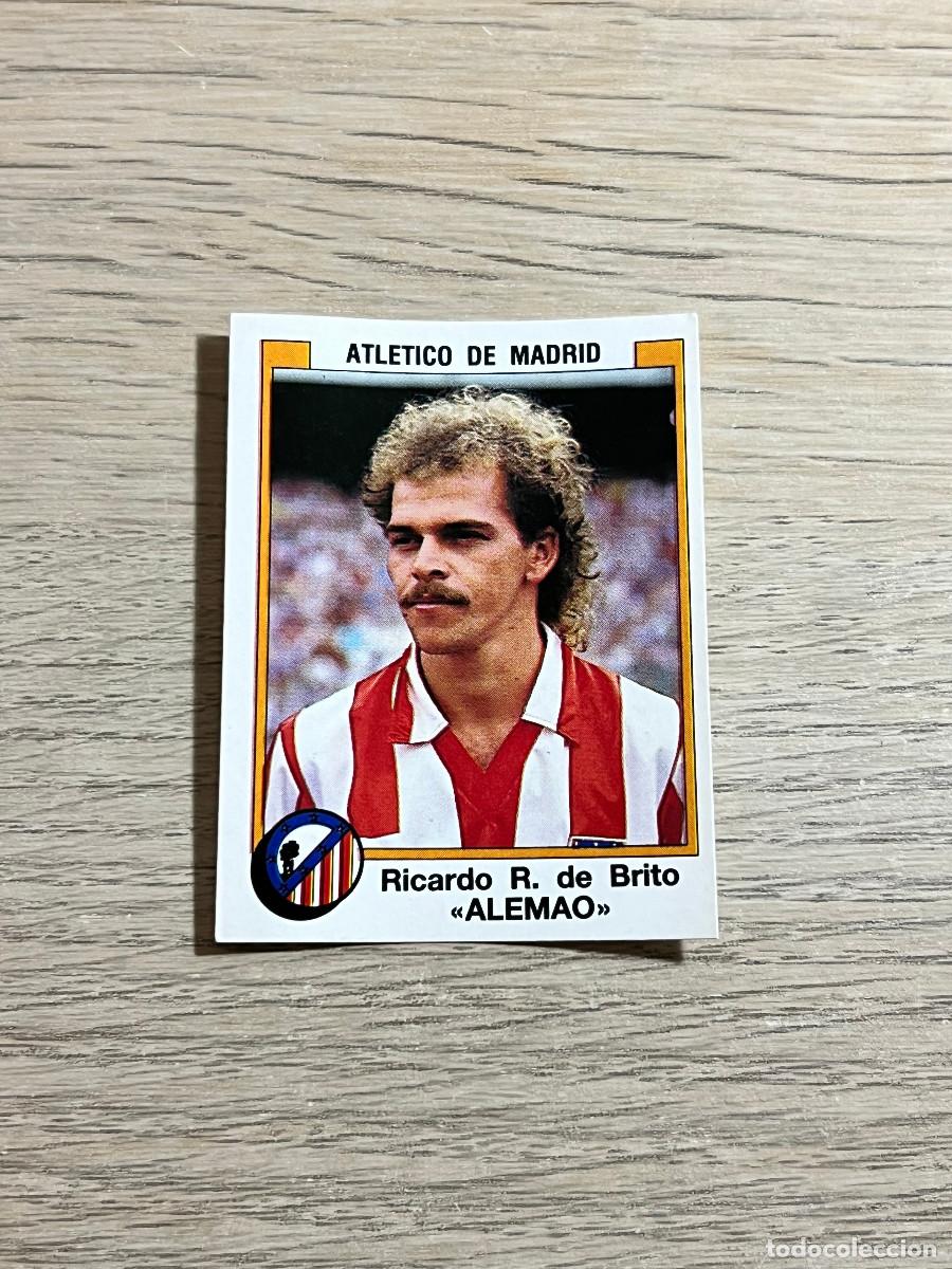 Cromos de f&uacute;tbol: 34 ALEMAO ATLETICO DE MADRID LIGA FUTBOL 88 PANINI NUNCA PEGADO SIN PEGAR 1988