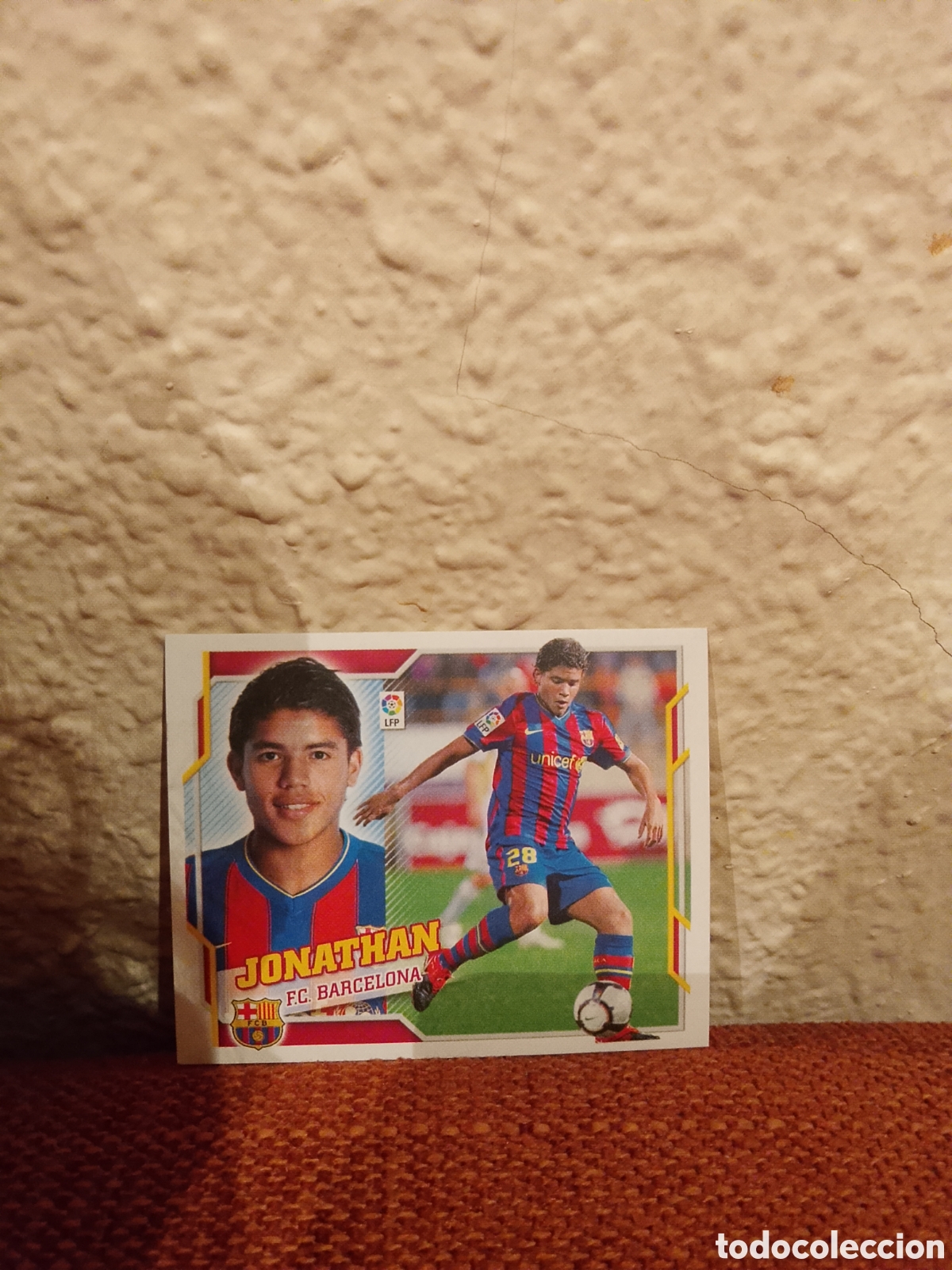 Football Stickers: Jonathan FC Barcelona 14B la liga este 10-11 2010 2011