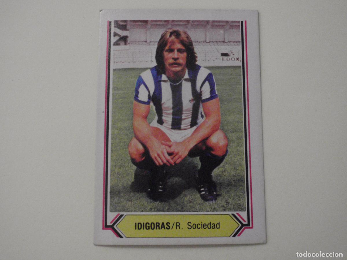 Figurine di Calcio: Cromo futbol IDIGORAS - Real Sociedad. LIGA EDICIONES ESTE 1980 1981. 80 81