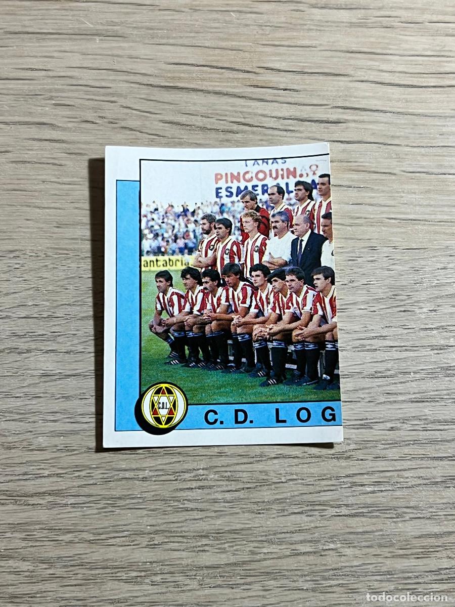 Cromos de f&uacute;tbol: 174 PLANTILLA ALINEACION LOGRO&Ntilde;ES LIGA FUTBOL 88 PANINI NUNCA PEGADO SIN PEGAR 1988
