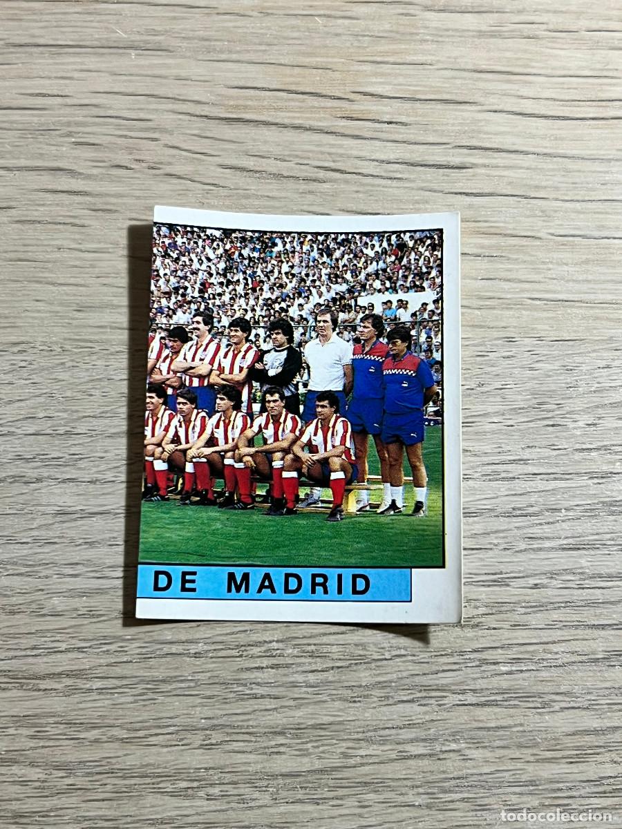 Cromos de f&uacute;tbol: 42 PLANTILLA ALINEACION ATLETICO DE MADRID LIGA FUTBOL 88 PANINI NUNCA PEGADO SIN PEGAR 1988