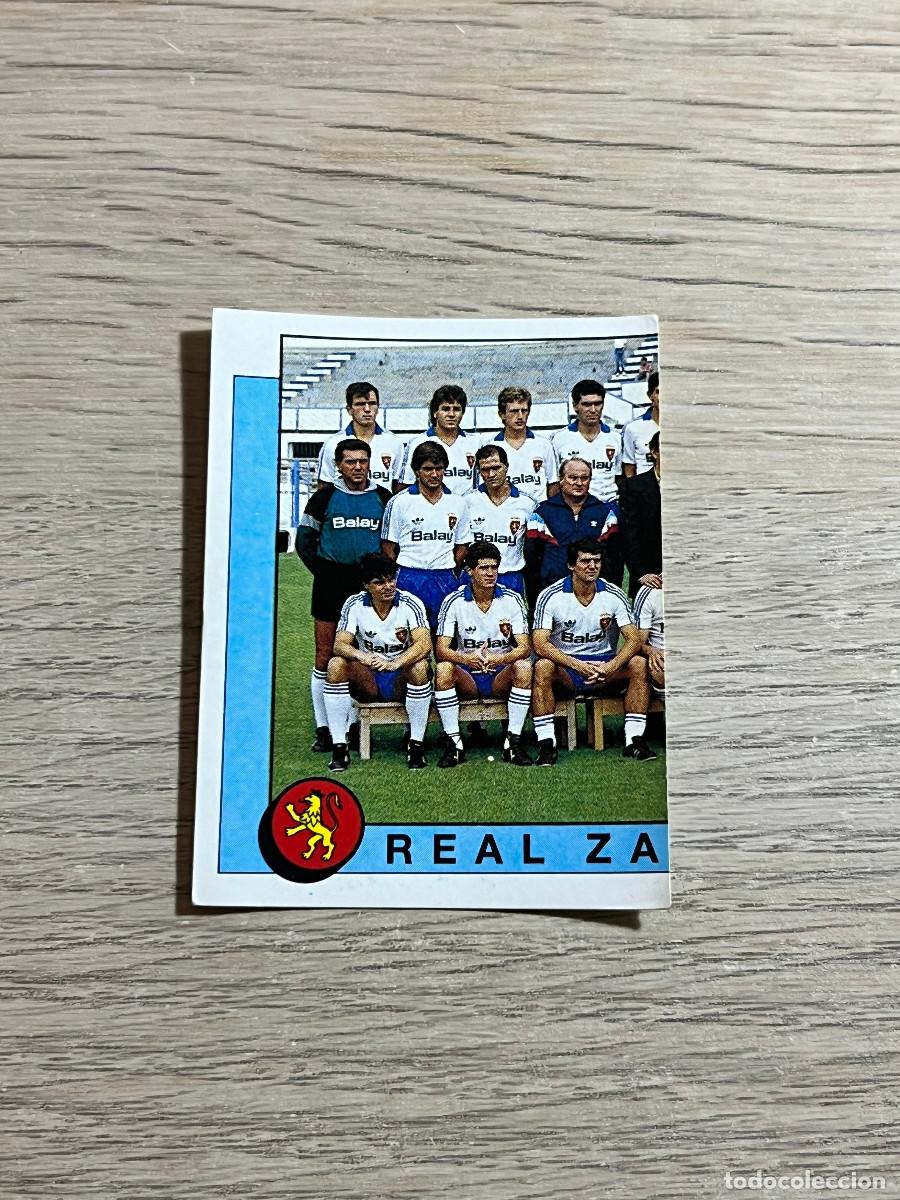 Cromos de f&uacute;tbol: 403 PLANTILLA ALINEACION ZARAGOZA LIGA FUTBOL 88 PANINI NUNCA PEGADO SIN PEGAR 1988