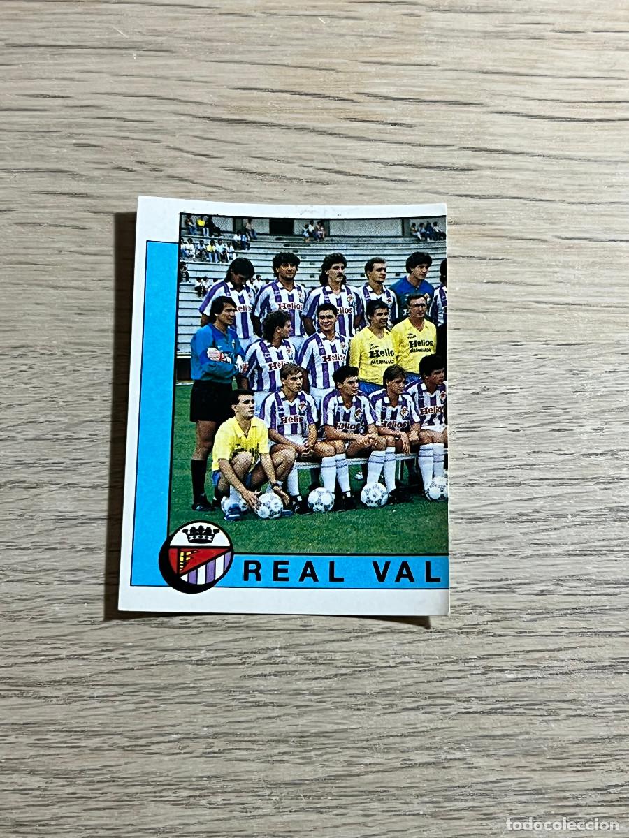 Cromos de f&uacute;tbol: 384 PLANTILLA ALINEACION VALLADOLID LIGA FUTBOL 88 PANINI NUNCA PEGADO SIN PEGAR 1988